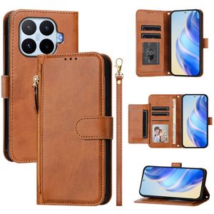 Xiaomi 17T Pro Lompakkokotelo vetoketjulla - Ruskea