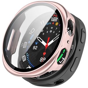 Samsung Galaxy Watch9 44mm Deksel med skjermbeskytter i glass - Rosa
