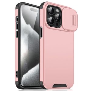 iPhone 16 Pro Max Case with Slide Camera Cover – Pink