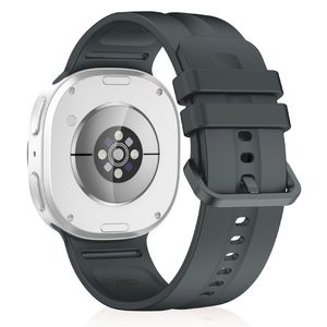 Samsung Galaxy Watch9/27 silikon klokkerem med hurtigfeste L - Mørkgrå
