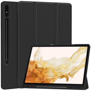 Samsung Galaxy Tab S10 Plus-deksel med tredelt pennrom - svart
