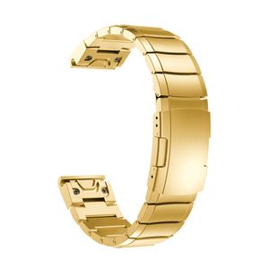 Garmin Fenix 6X Stainless Steel Watch Strap - Gold