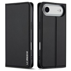 LC.IMEEKE iPhone 17 Air Lompakkokotelo - Musta