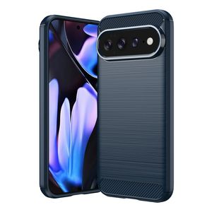 Google Pixel 11 Pro XL TPU deksel i karbonfibertekstur - Blå