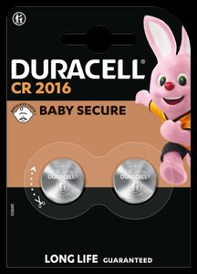 Duracell CR2016 / DL2016 Litium Knappcellsbatteri 2-pack