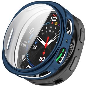 Samsung Galaxy Watch9 40mm TPU-deksel med skjermbeskytter - Marineblå