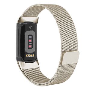 KALEBOL Fitbit Charge 6/5 Klokkereim i rustfritt stål - Gull