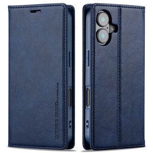 LC.IMEEKE iPhone 16 Plus Wallet Cover - Blue