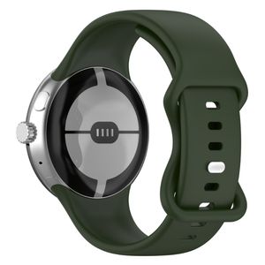 Google Pixel Watch 3 41 mm Kellonranneke, Silikoni - tummanvihreä