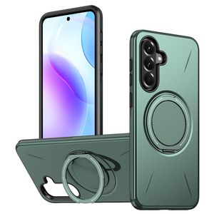 Samsung Galaxy A27 5G MagSafe-kuori pyörivällä rengastelineellä - Vihreä