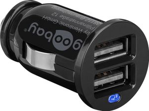 Billader med 2 USB utganger - 2.1A