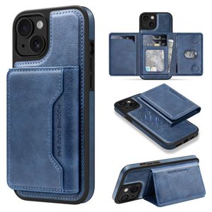 iPhone 15 Magnetic Wallet Case – Dark Blue