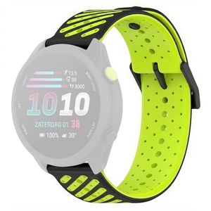 Garmin Forerunner 70/170/170 Music Silikone Urrem - Sort/Grøn