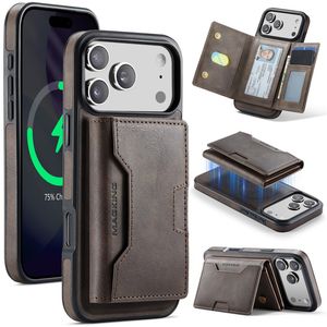 MAGKING iPhone 18 Pro Max/17 Pro Max MagSafe Kuori irrotettavalla lompakolla - Ruskea