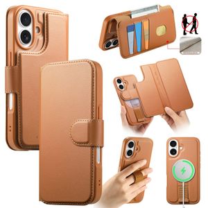 CASENEO iPhone 16 Cover with Stand - Brown