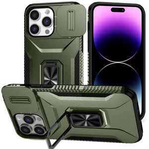 iPhone 14 Pro Max Case Kickstand Camera Protector – Green