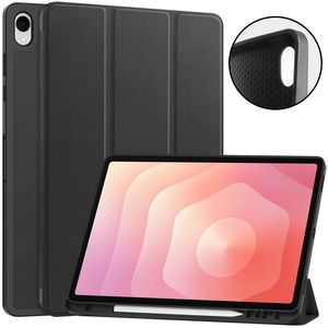 Samsung Galaxy Tab S12 Plus Fodral med stativ och pennfack - Svart