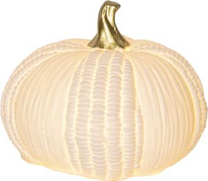 LED Borddekorasjon Pumpkin – Gresskar 12x15 cm med innebygd timer