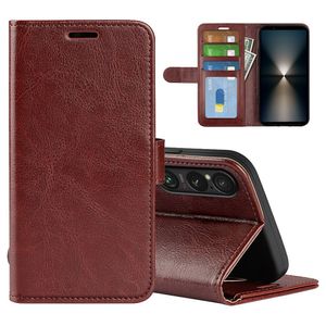 Sony Xperia 1 VII Plånboksfodral med Kortfack - Brun