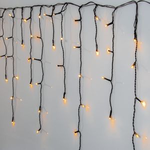 Istapsløjfe Golden Warm White 12 meter, 480 LED