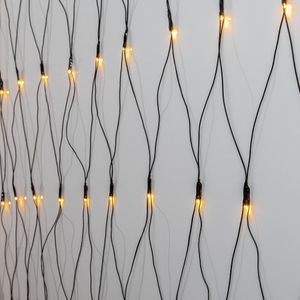 Lysgitter Golden Warm White - 2 x 2m, 160 LED