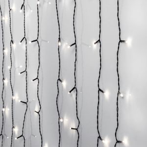 Lysgardin Crispy Ice White - 1,3 x 1,3m, 80 LED'er