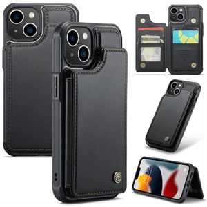 iPhone 13 CASEME C22 Lompakkokuori RFID-estävällä – Musta