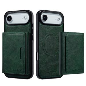 LC.IMEEKE iPhone Air Skal med plånbok - Grön