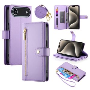 iPhone 17 Air Lompakkokotelo Kantohihna - violetti
