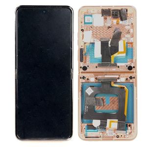Motorola Razr 50 Ultra LCD-skærm med ramme Original - Mocha Brown