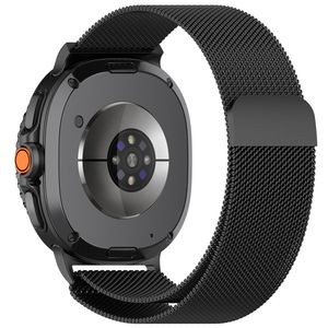 Samsung Galaxy Watch9 Milanesisk magnetisk klokkerem i rustfritt stål - Svart