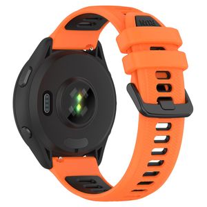 Samsung Galaxy Watch/Garmin Vivomove/Venu etc. Urrem Silikone – Orange/Sort