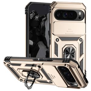 Google Pixel 10 Pro XL / Pixel 9 Pro XL Skal med Stativ - Guld