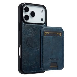 iPhone 18 Pro/17 Pro MagSafe Kuori irrotettavalla Kortin haltija - Sininen