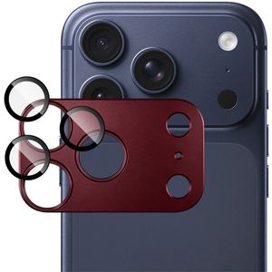 IMAK iPhone 18 Pro -linssinsuoja karkaistusta lasista/metallista - punainen