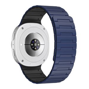 Samsung Galaxy Watch8 Classic 46mm osv. Urrem, Silikone - Blå+Sort