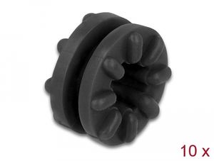 Delock vibrasjonsdempere svart 10 stk