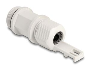 Delock kaapeliläpivienti M28 nippusiteellä - harmaa