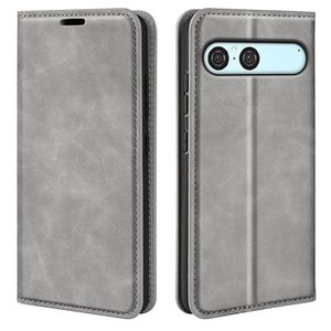 Sony Xperia 10 VII Plånboksfodral i konstläder – Grå
