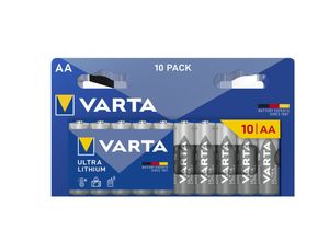 VARTA Ultra Lithium AA-batterijen 1,5V – 10 stuks