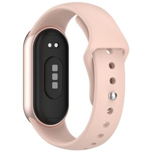 Xiaomi Smart Band 10/9/8 Silikoni Kellonranneke – Vaaleanpunainen