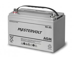 Mastervolt 12V 90Ah AGM-batteri 330 x 173 x 220mm