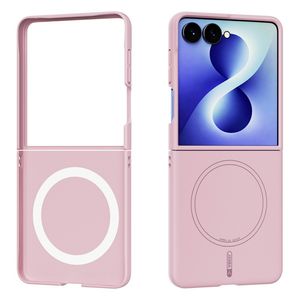 ABEEL Samsung Galaxy Z Flip8 MagSafe kuori silikonista - Vaaleanpunainen