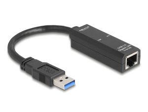 Delock USB-A nätverksadapter gigabit LAN – svart