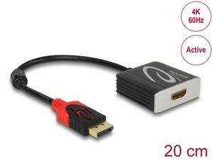 Delock Adapter DisplayPort 1.2 hane till HDMI hona 4K 60 Hz Aktiv