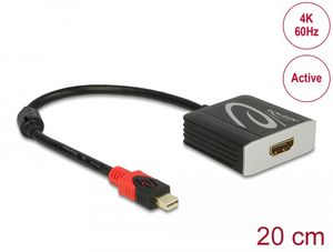 Delock Adapter mini DisplayPort 1.2 hane till HDMI hona 4K 60 Hz Aktiv