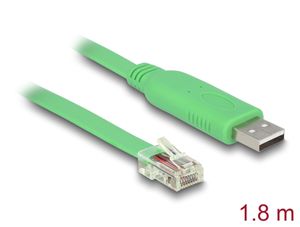 Delock Adapter USB-A 2.0 hane till 1 x Seriell RS-232 RJ45 hane 1,8m
