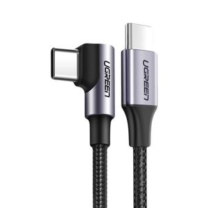 Ugreen US255 50123 USB-C-kabel 1 m grå (rak/vinklad) PD 60W