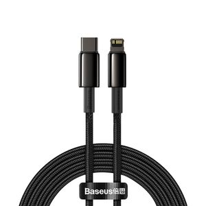 Baseus CATLWJ-A01 Lightning til USB-C PD 20W 480Mb/s 2m kabel – sort