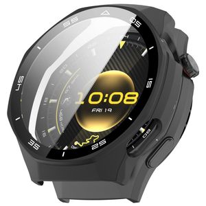 Huawei Watch GT 6 Pro 46mm Cover med Skærmbeskyttelse i Hærdet Glas – sort